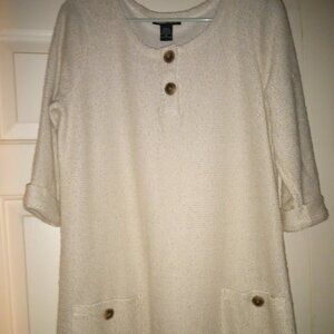 Off white color dress.